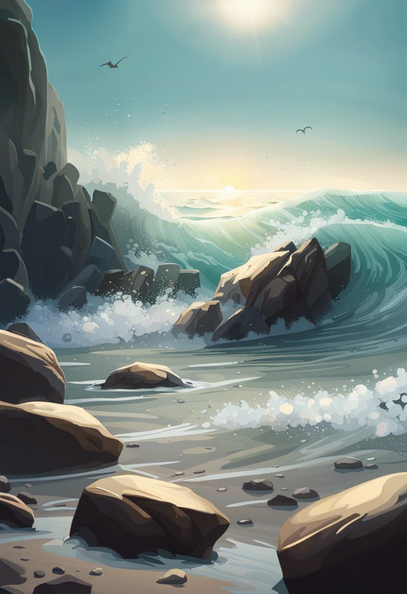 A nice cartoon wave