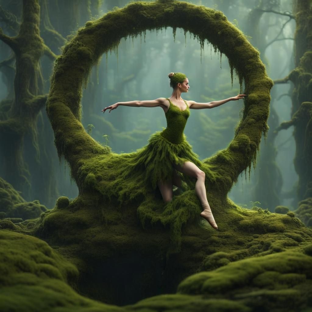 The dance of Moss AI Generated Artwork NightCafe Creator