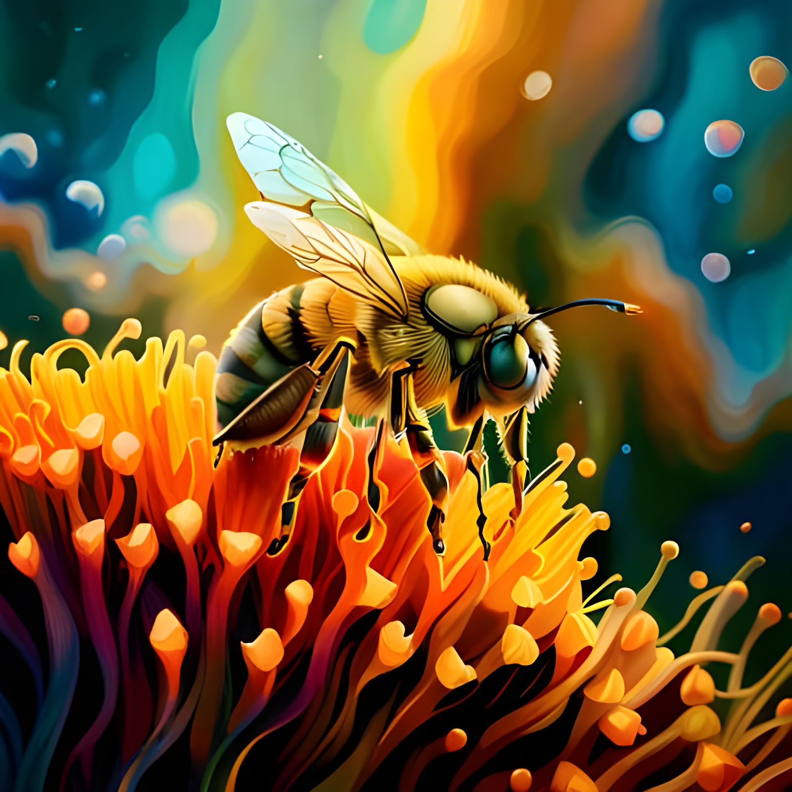 Honeybee!  by @ Art of my Heart