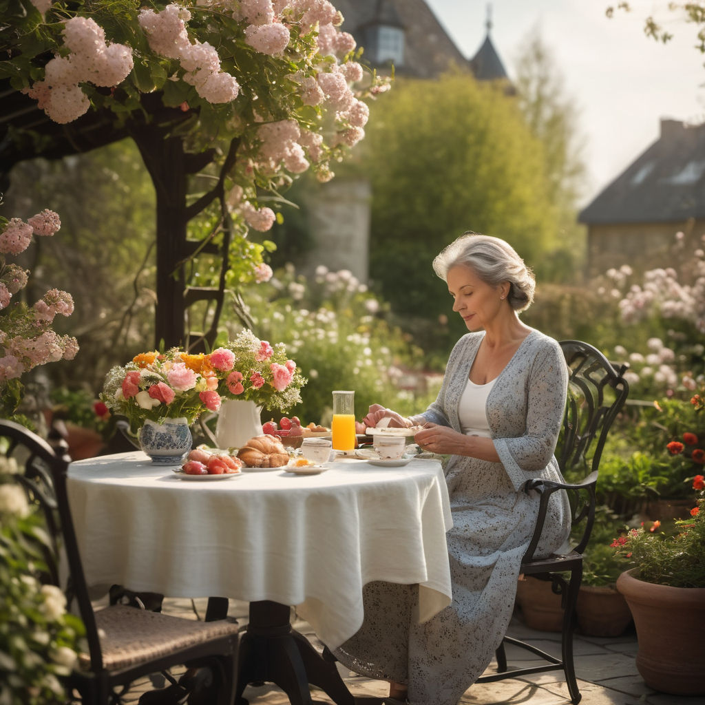 The lady's breskfast