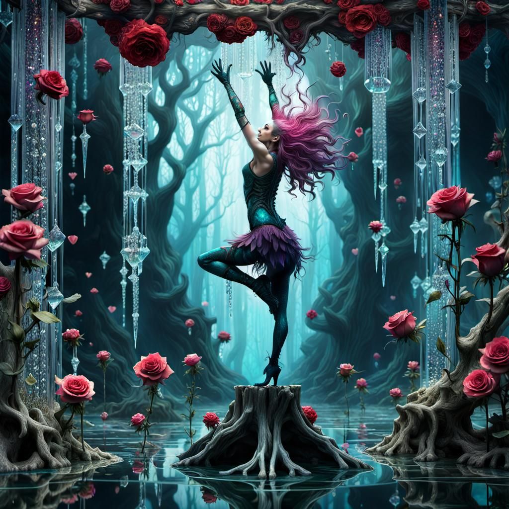 Dancing with the roses