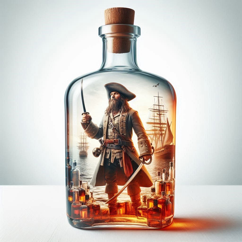 DE Rum Bottle