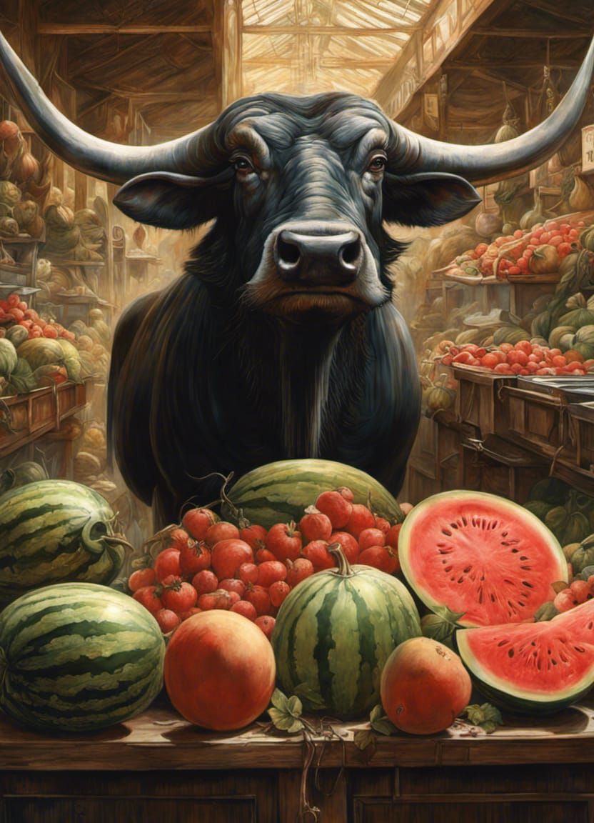 WATERBUFFALO SELLING WATERMELONS 7