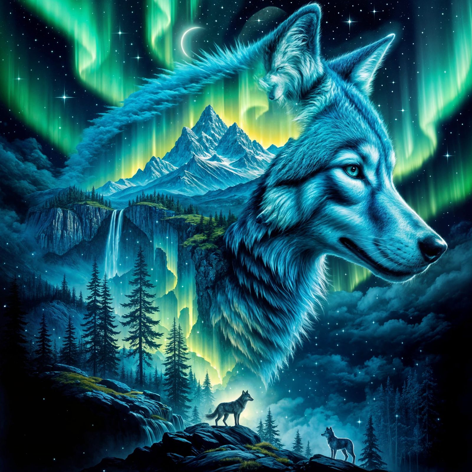🌌🐺 Spirit of the Rockies  by @Chelle