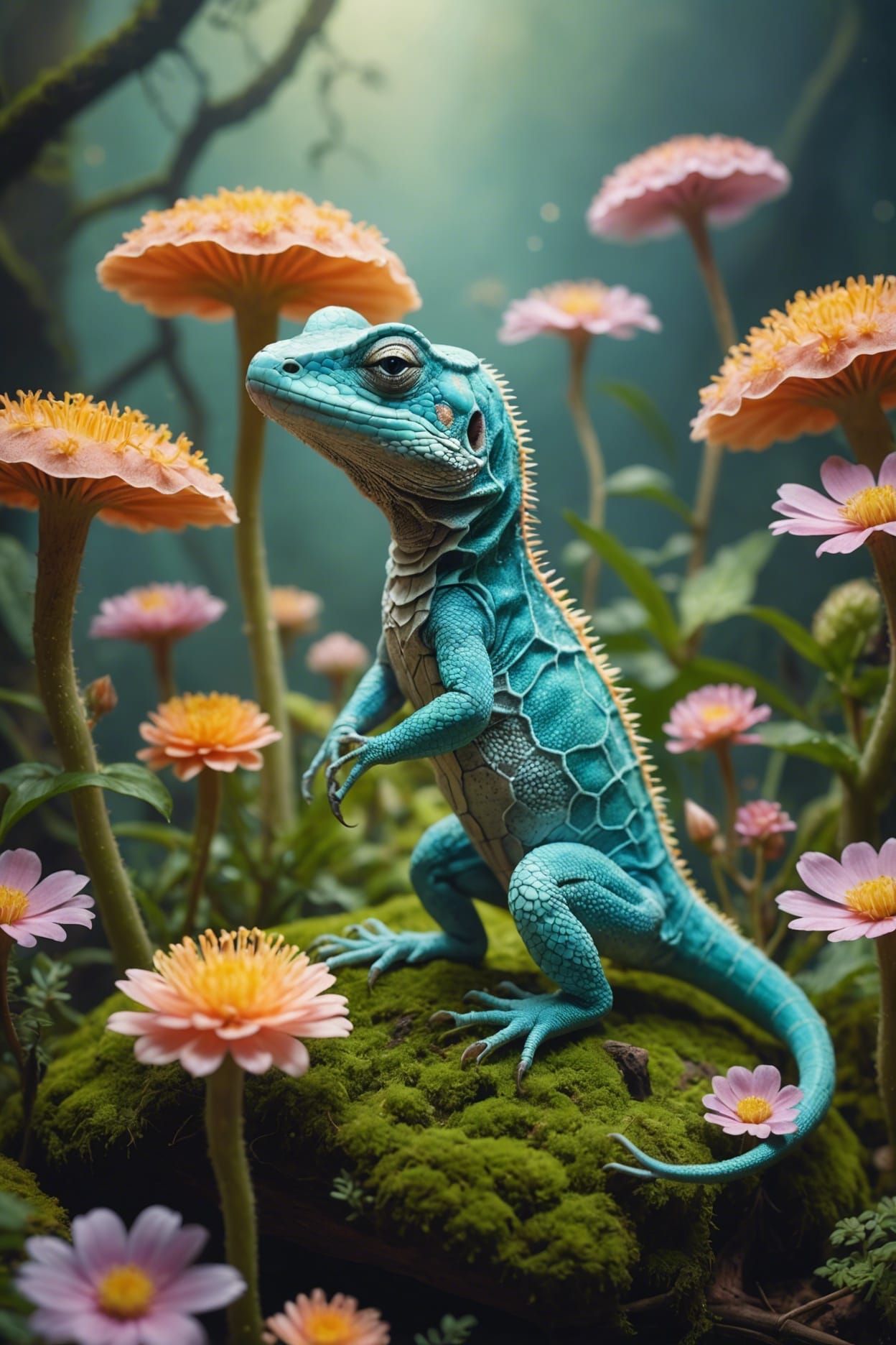  Lizard in secret garden  by @AmaRay