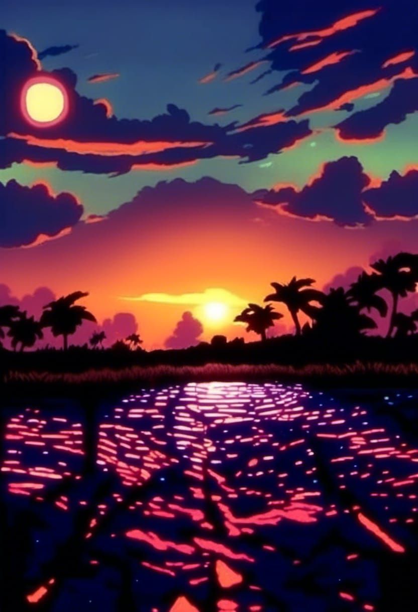 Infrared malibu AI Generated Artwork NightCafe Creator