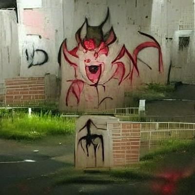 Demonic graffiti