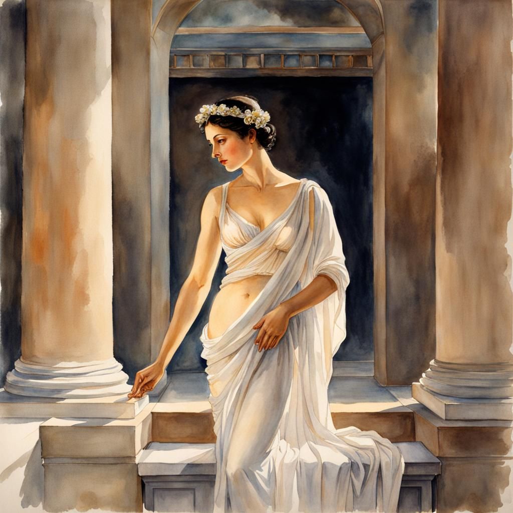 Roman lady - AI Generated Artwork - NightCafe Creator