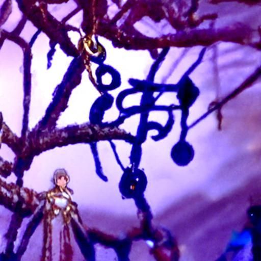 Cipher's String on the Tree in the Dream of the Queen