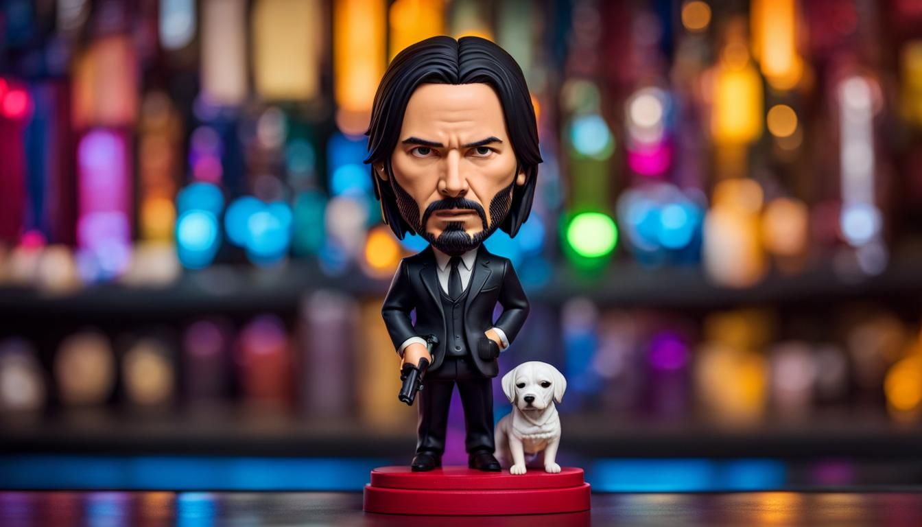 John Wick bobblehead  by @loodupyydja
