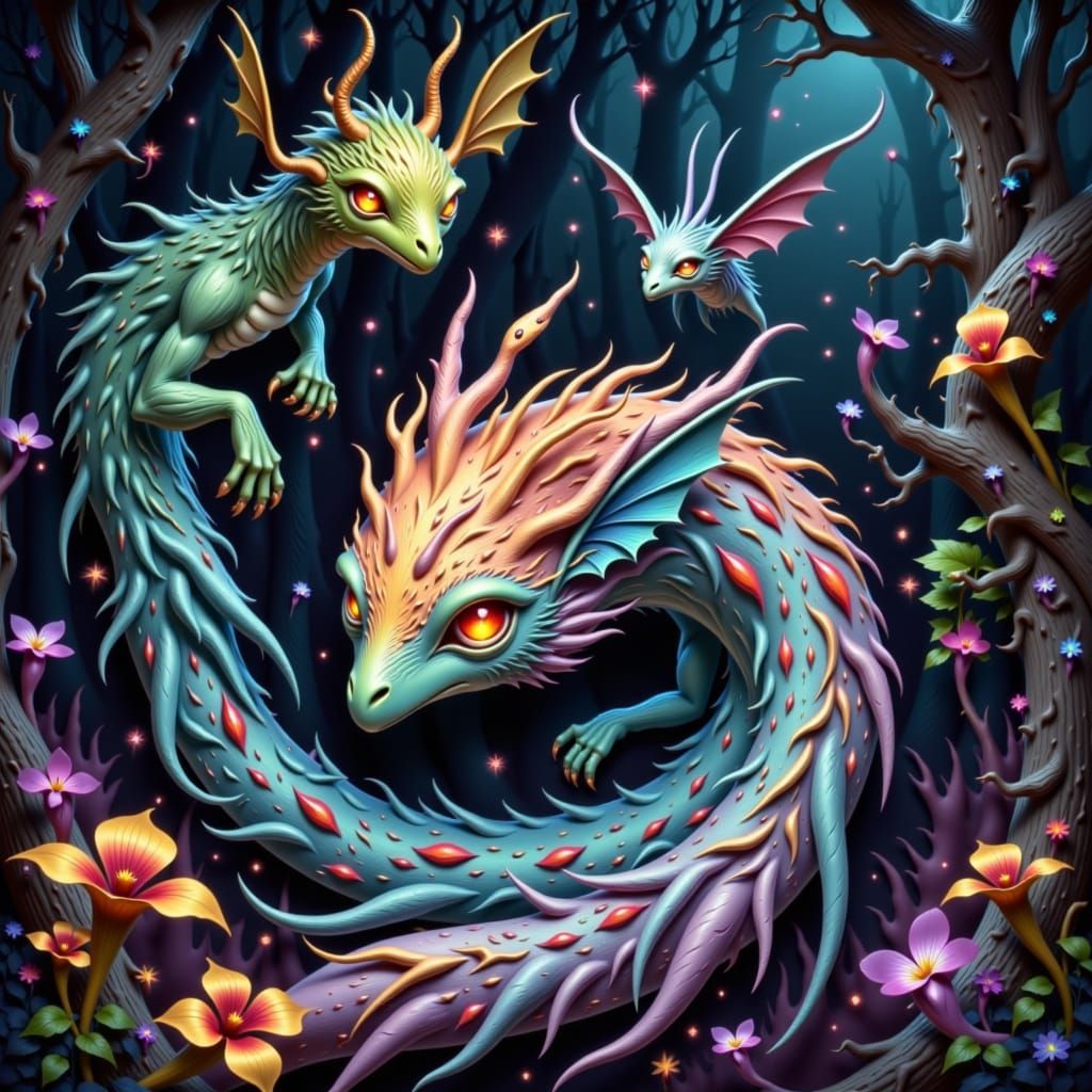 Creatures <lora:Night Hunter:1.0>