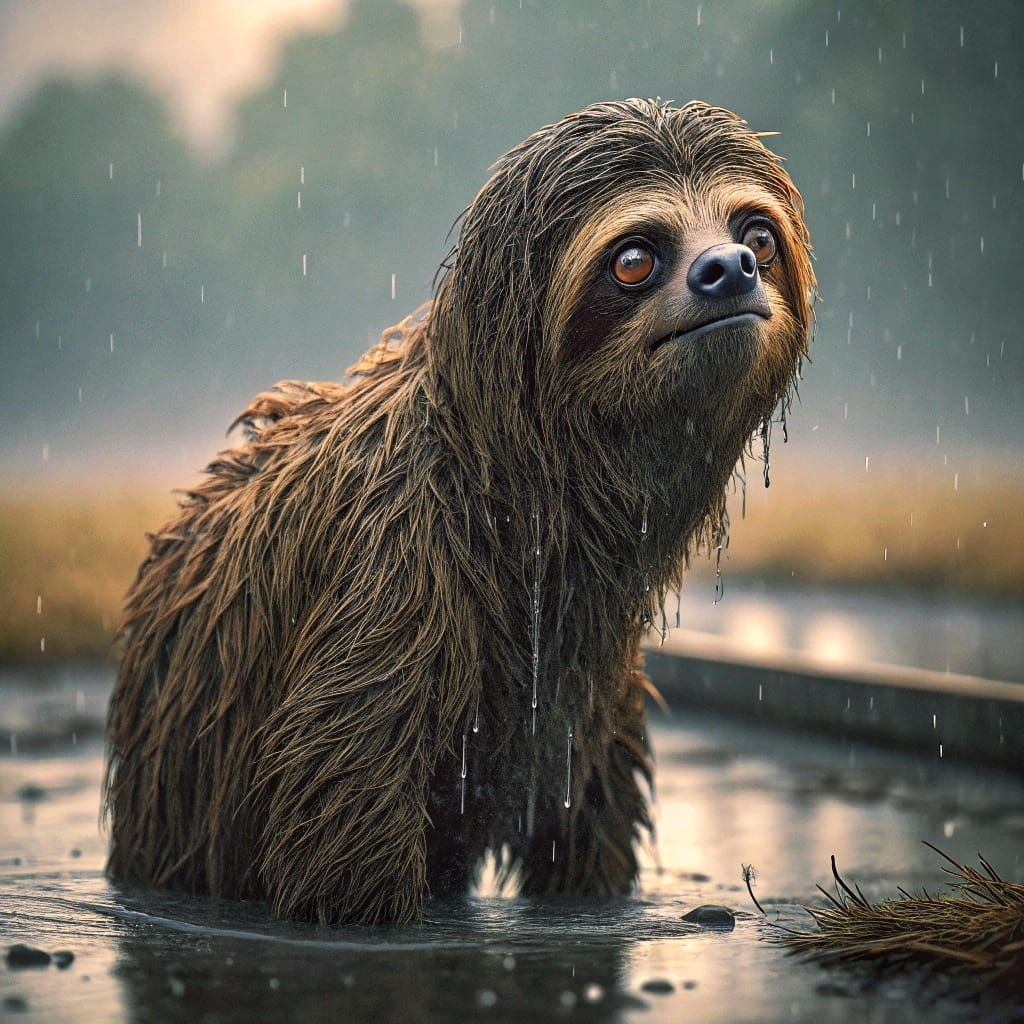 Soaked Sloth...