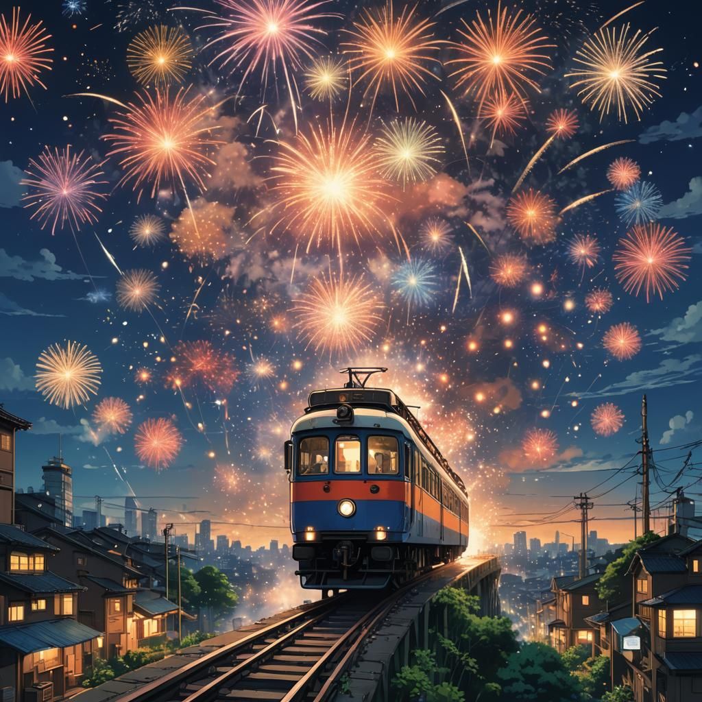 night express liner fireworks