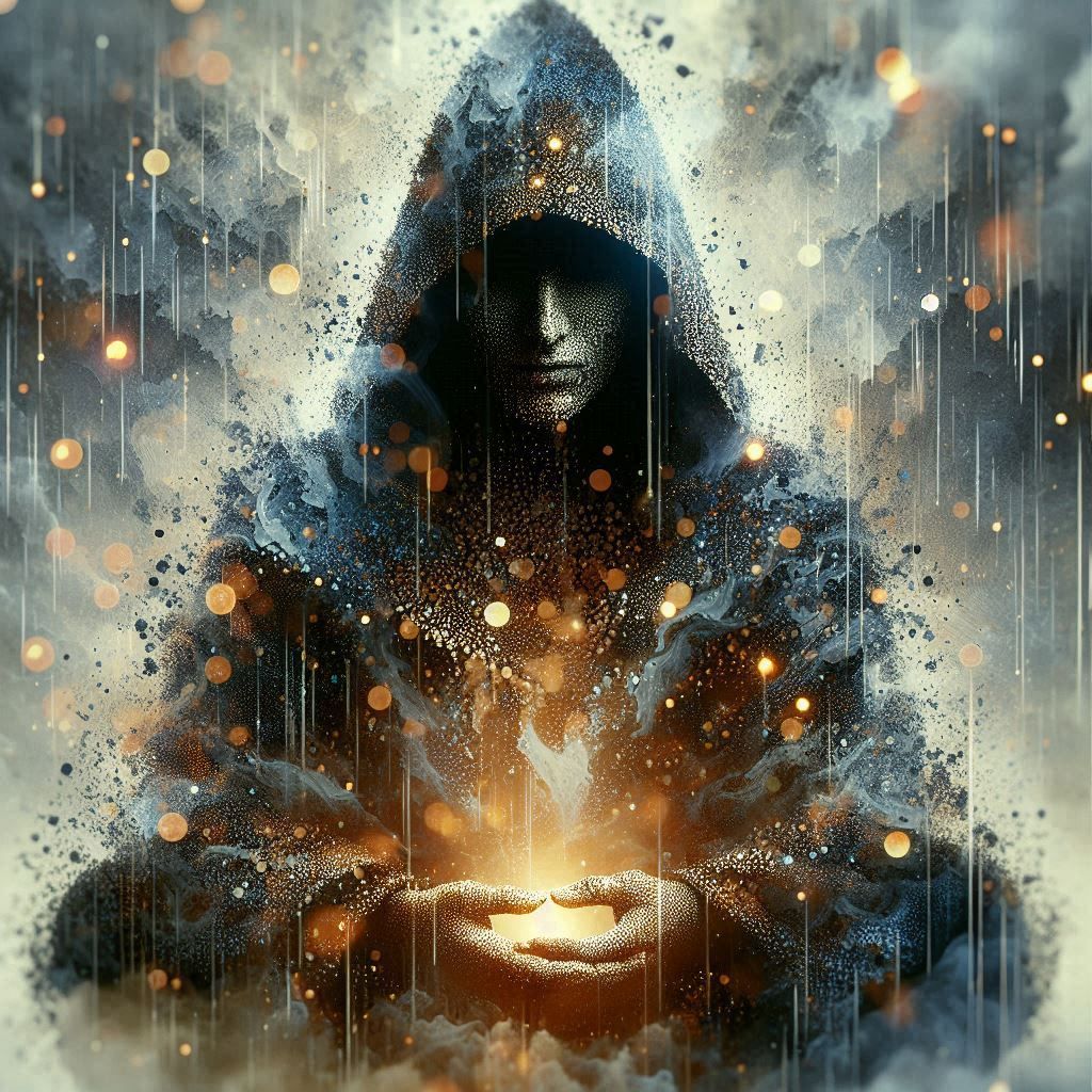 double exposure beautiful fantasy DALL-E 3 portrait landscap...