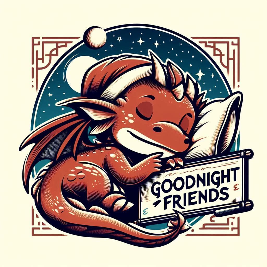 Goodnight Friends - Dragon Style