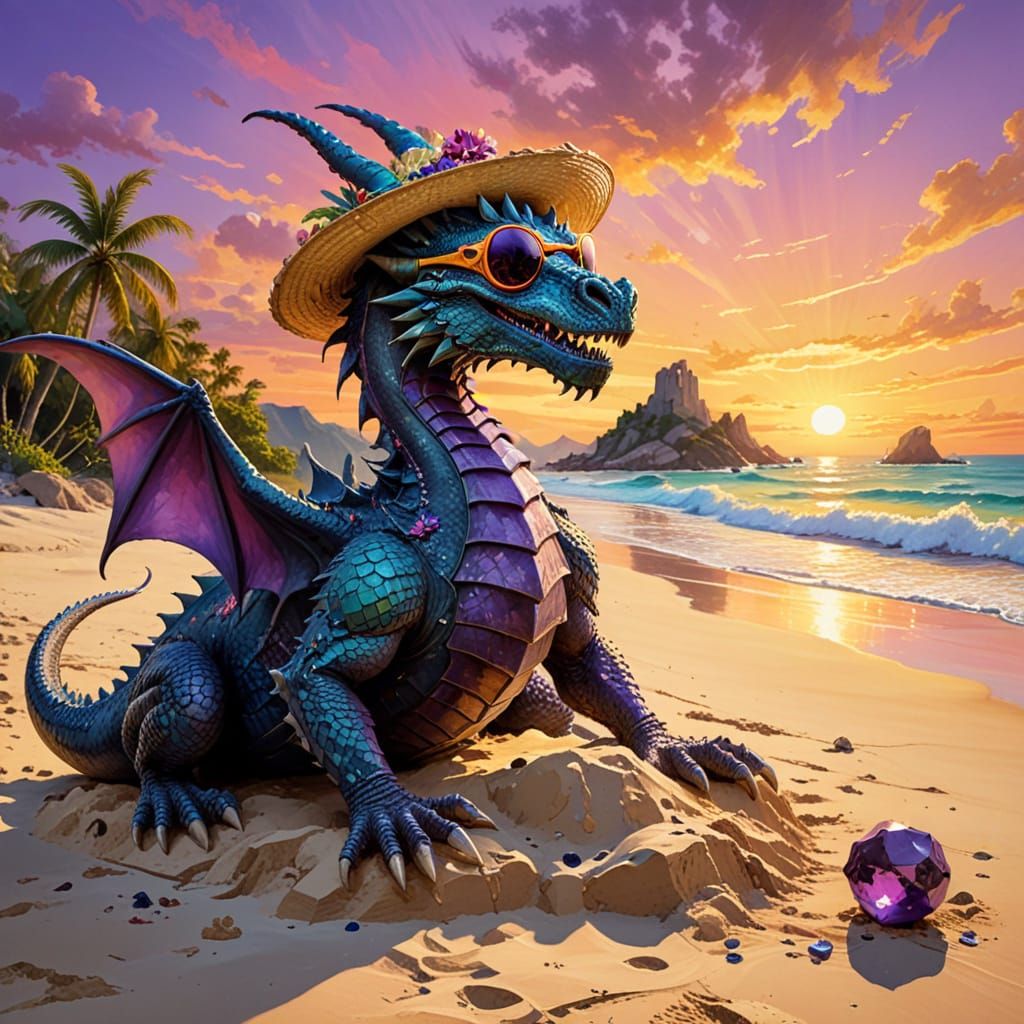 Abominable Snowman beach holiday.