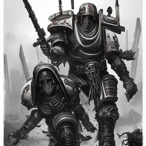 Horus Heresy Pre Heresy Grave Warden Terminators cleaning trenches ...