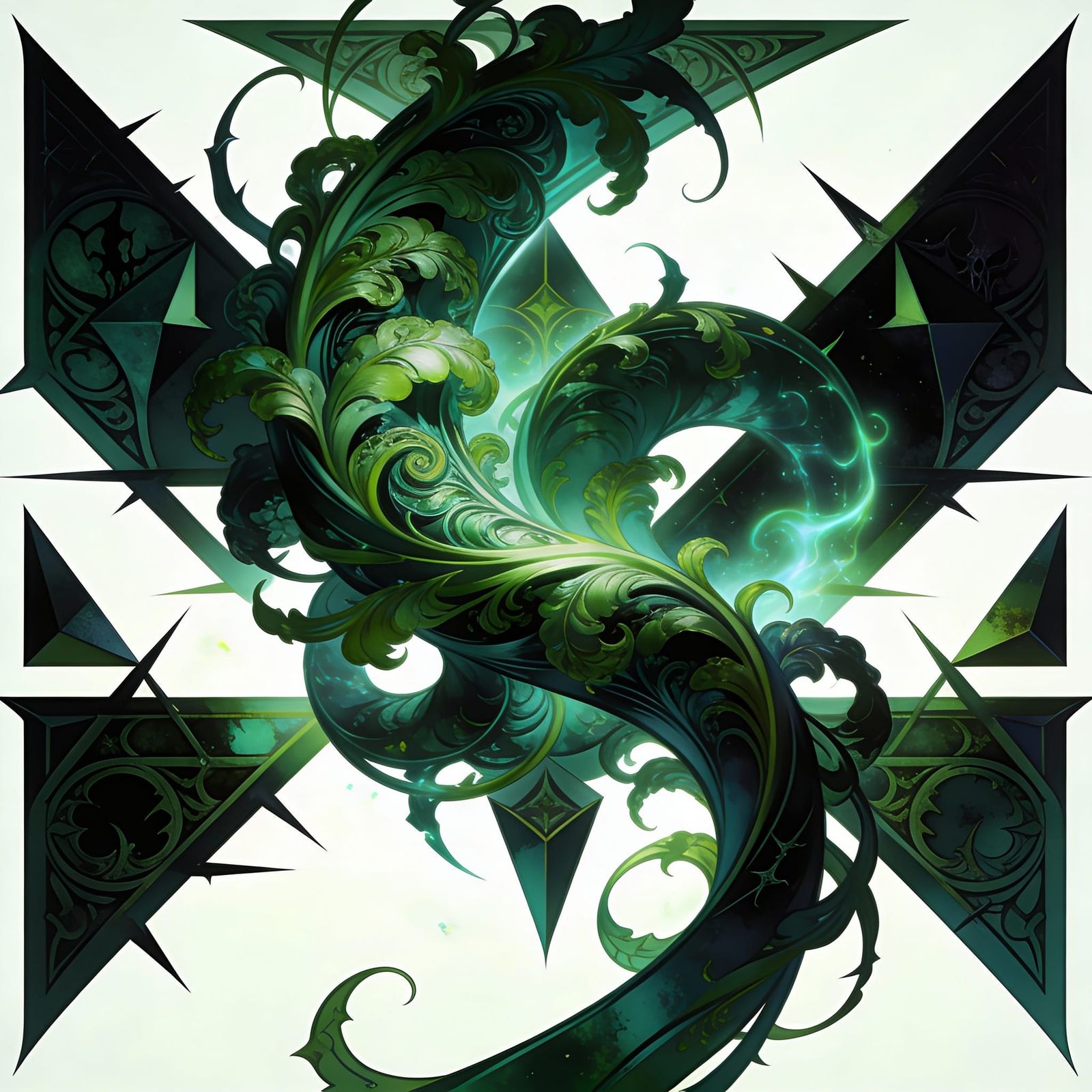 Verdant Art Nouveau With Deathcore Energy