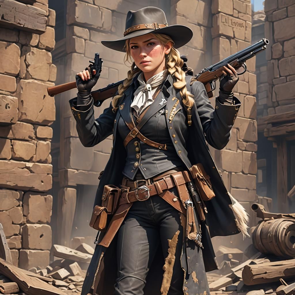 Calamity Jane with a gun