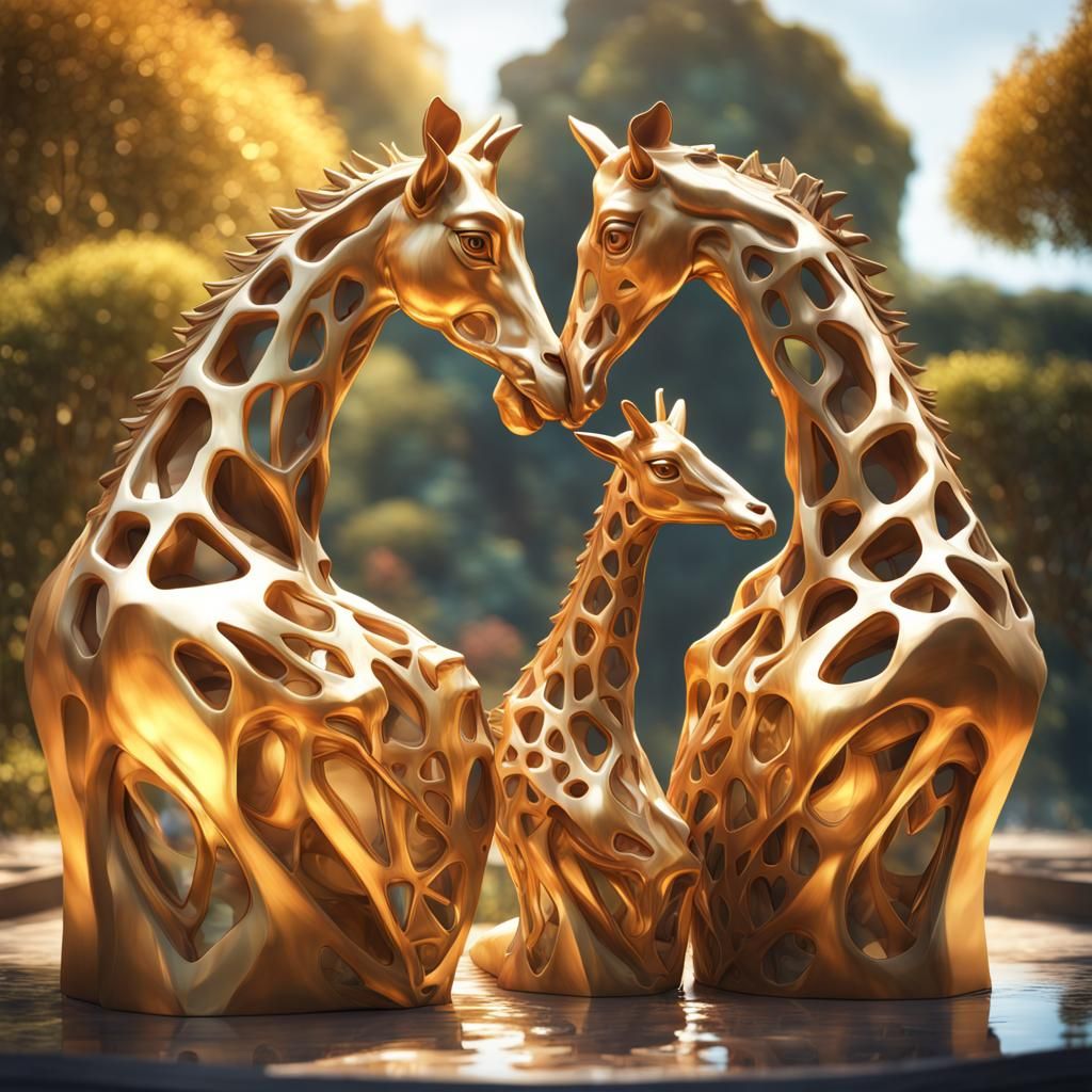 Giraffes. - AI Generated Artwork - NightCafe Creator