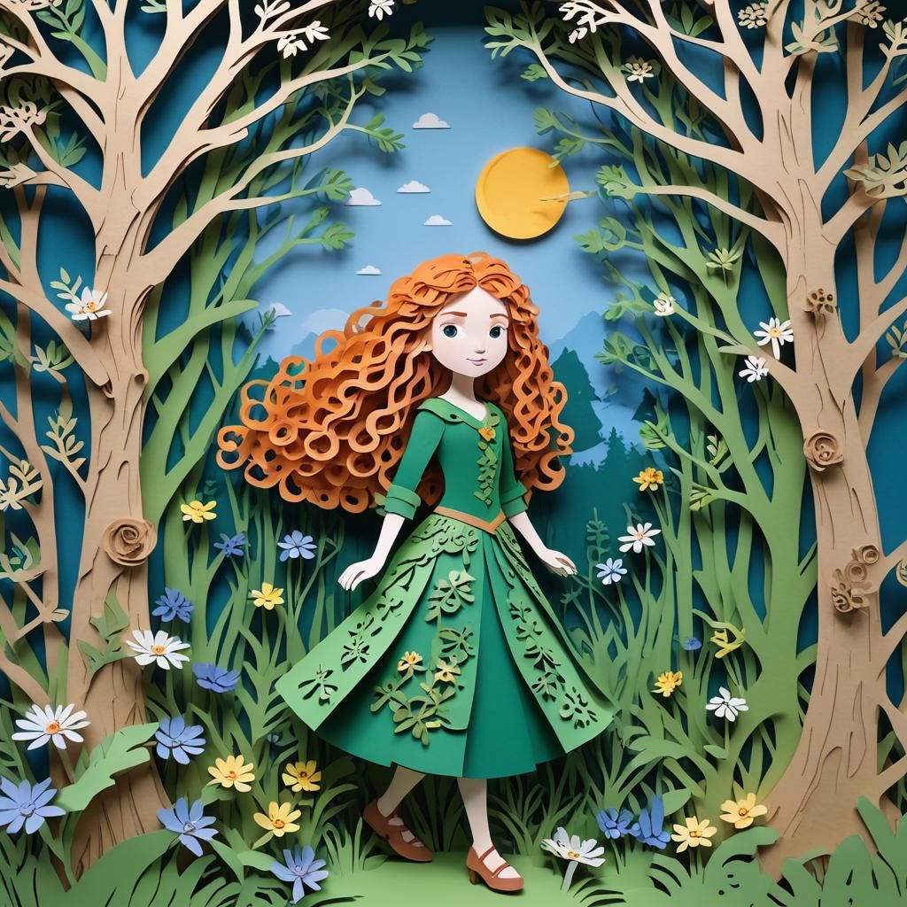 kirigami Merida
