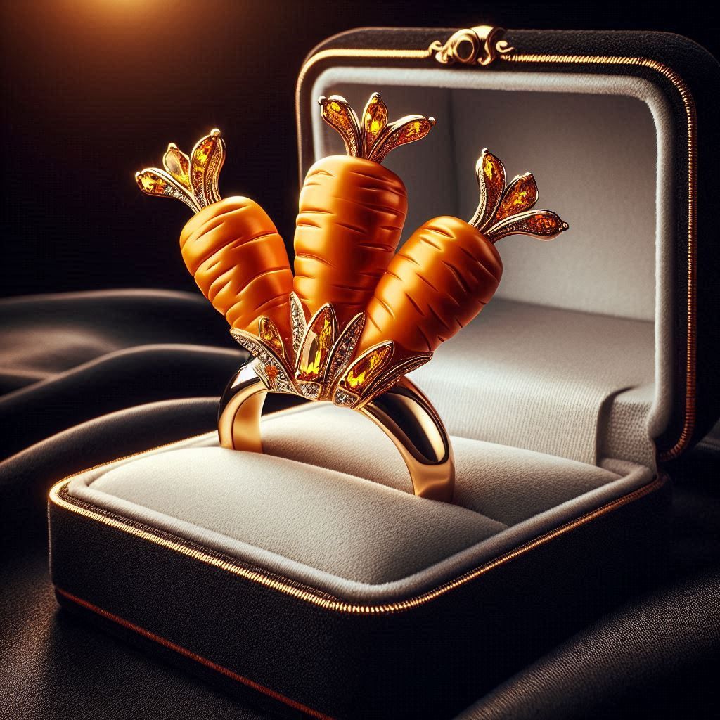 Three Carrot Gold Ring