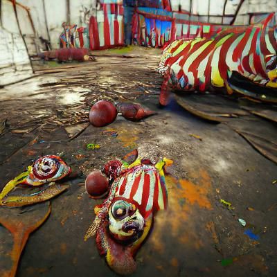 scary rotting circus
