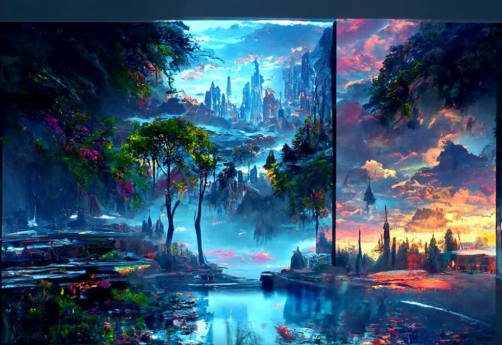 Two side landscape