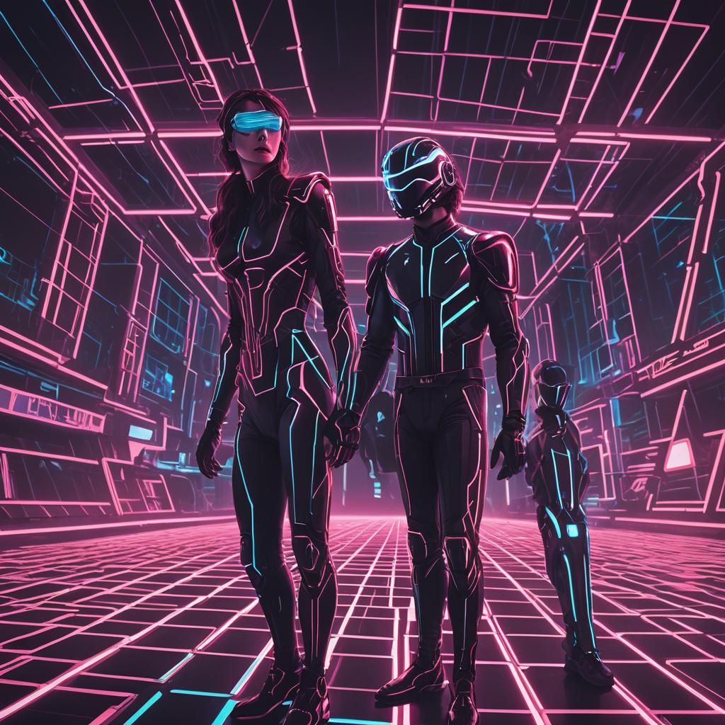 On the grid in tron
