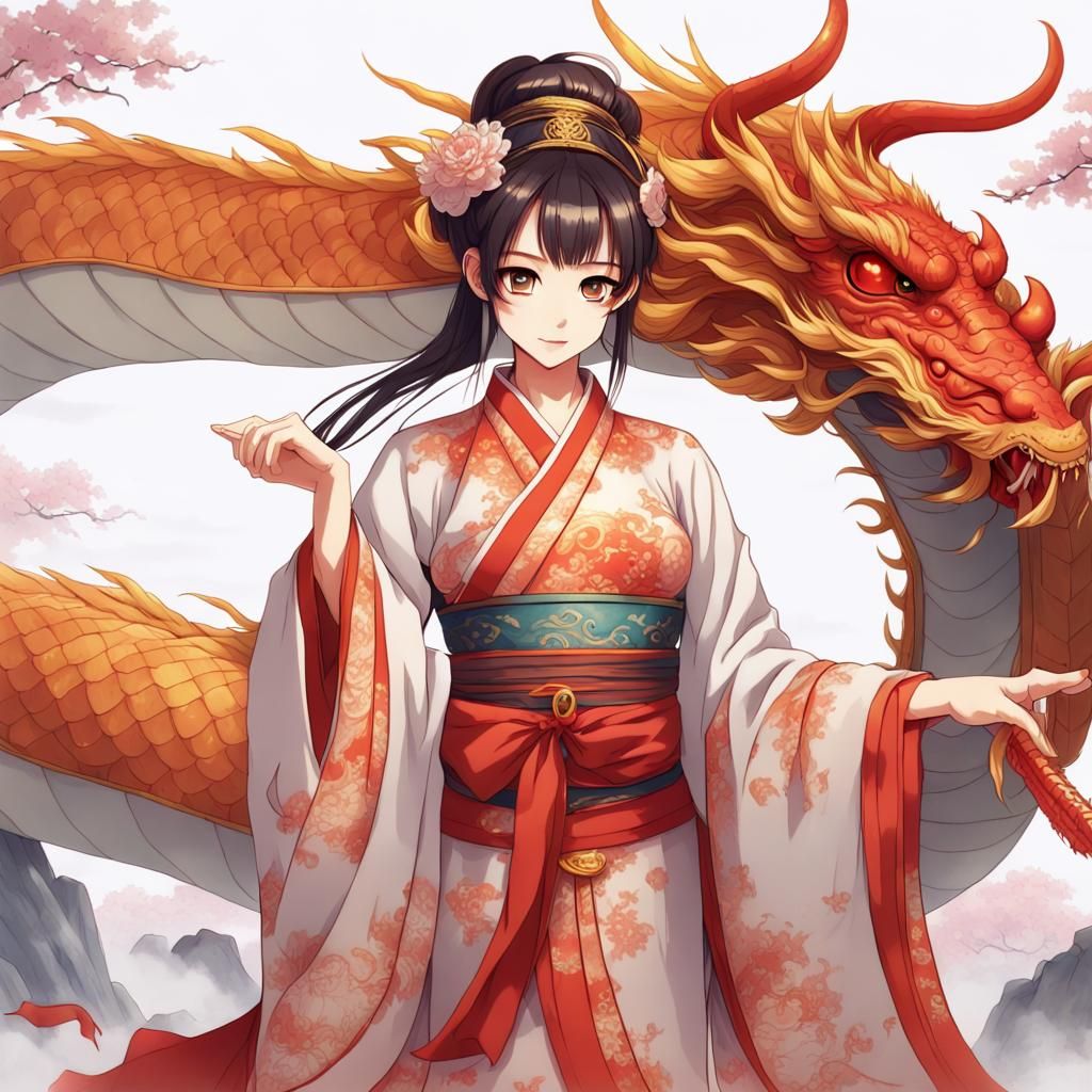 Girl wearing traditional chinese clothes