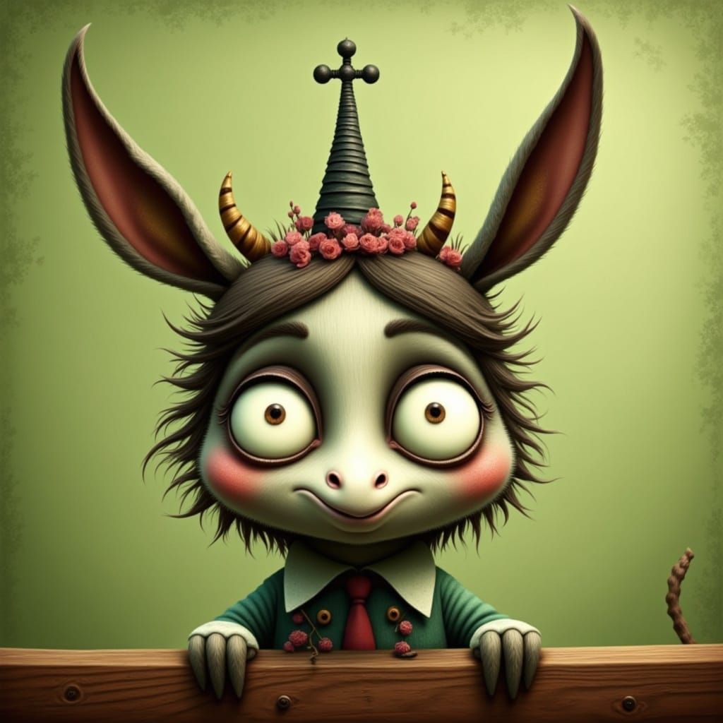 <lora:Whimsical Quirky:1.0> whimsical quirky donkey