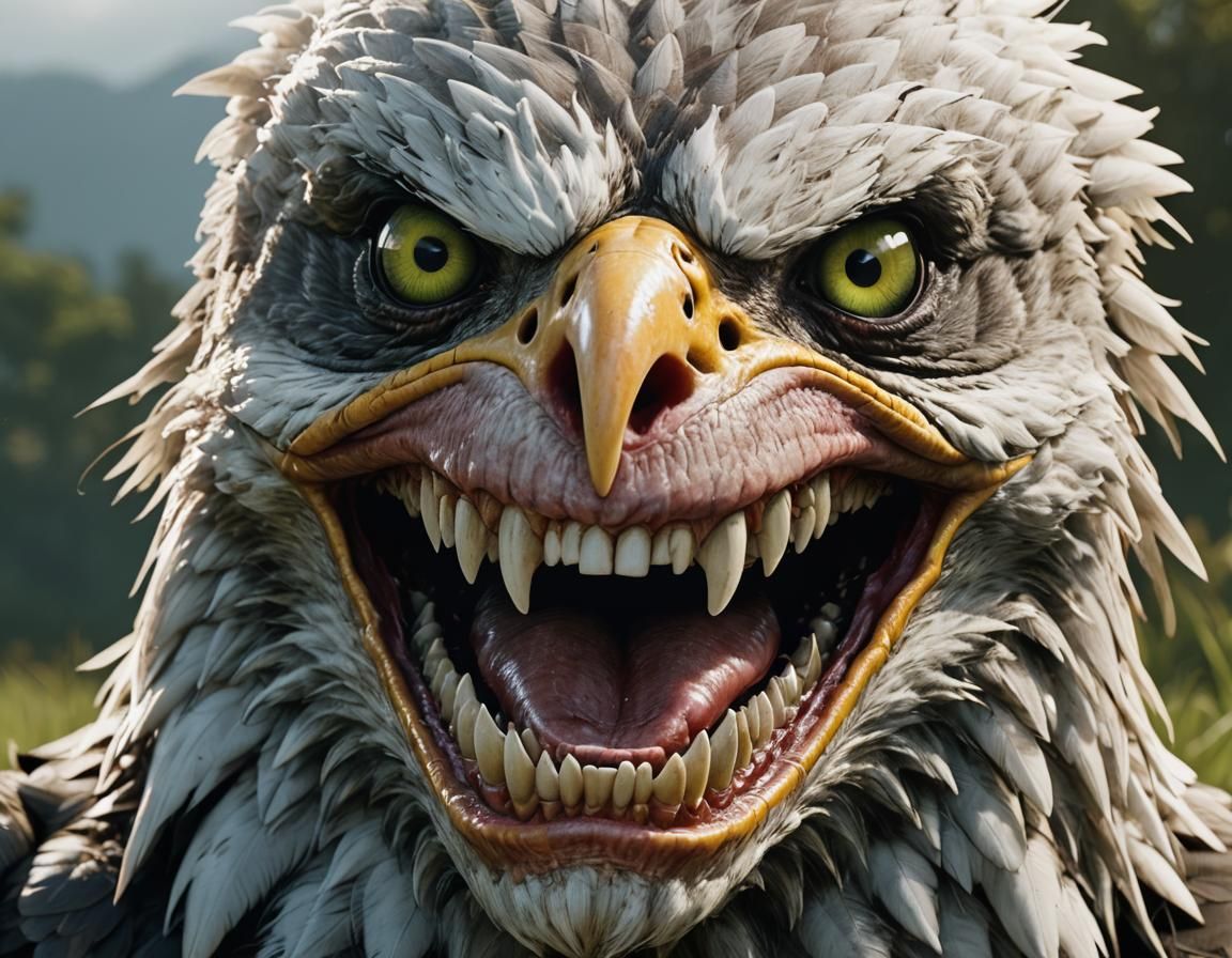 Eagle with teeth