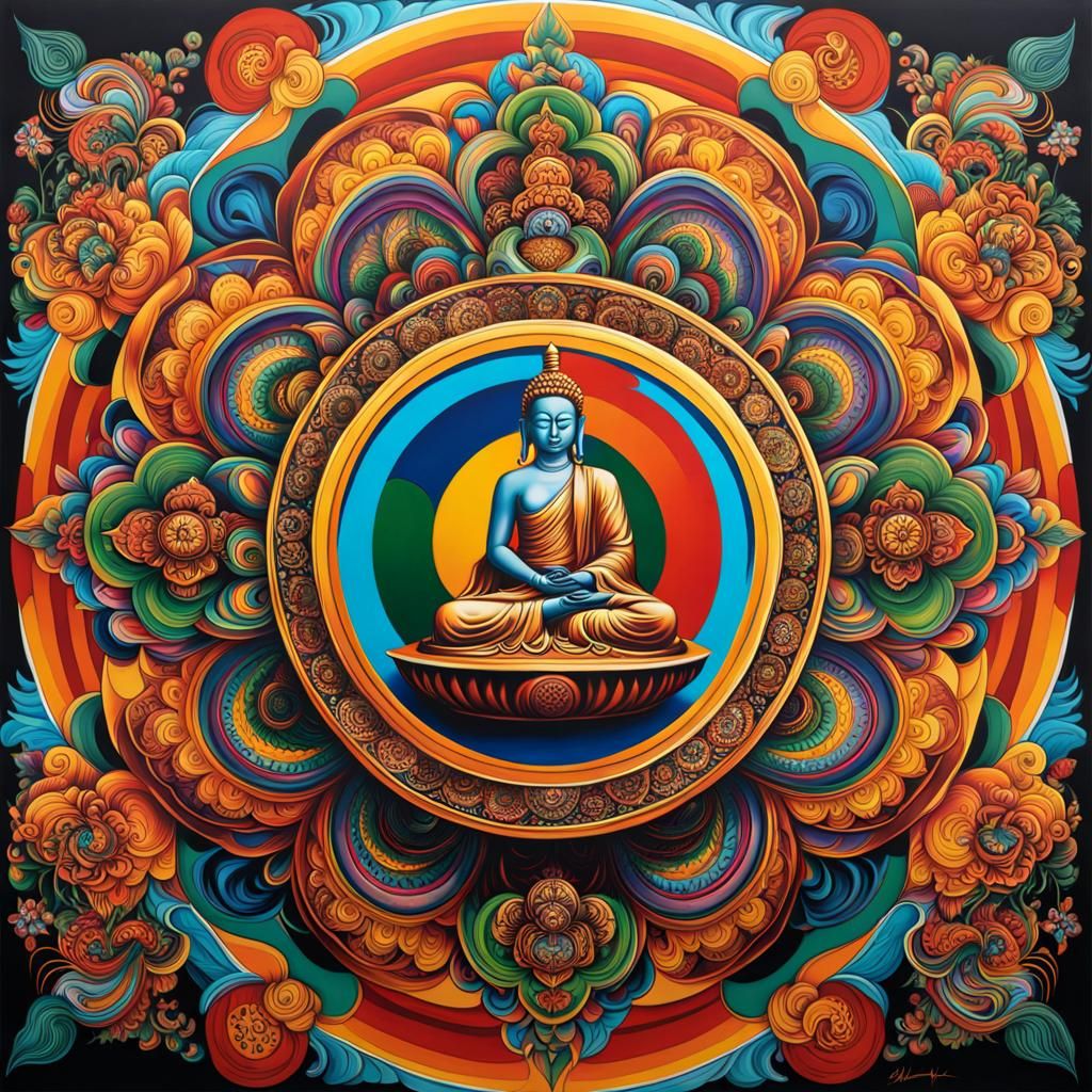 Tibetan Buddhist mandelas  by @KANNA-CHAN