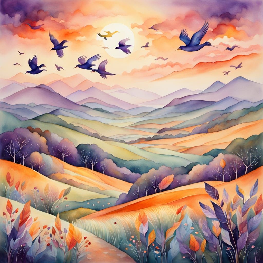 Orange and purple  by @Mary