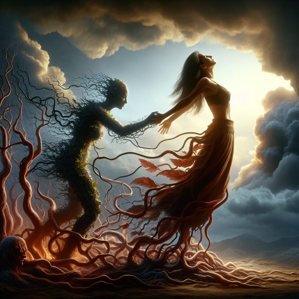 Adult woman growing stronger through self compassion, gratit...