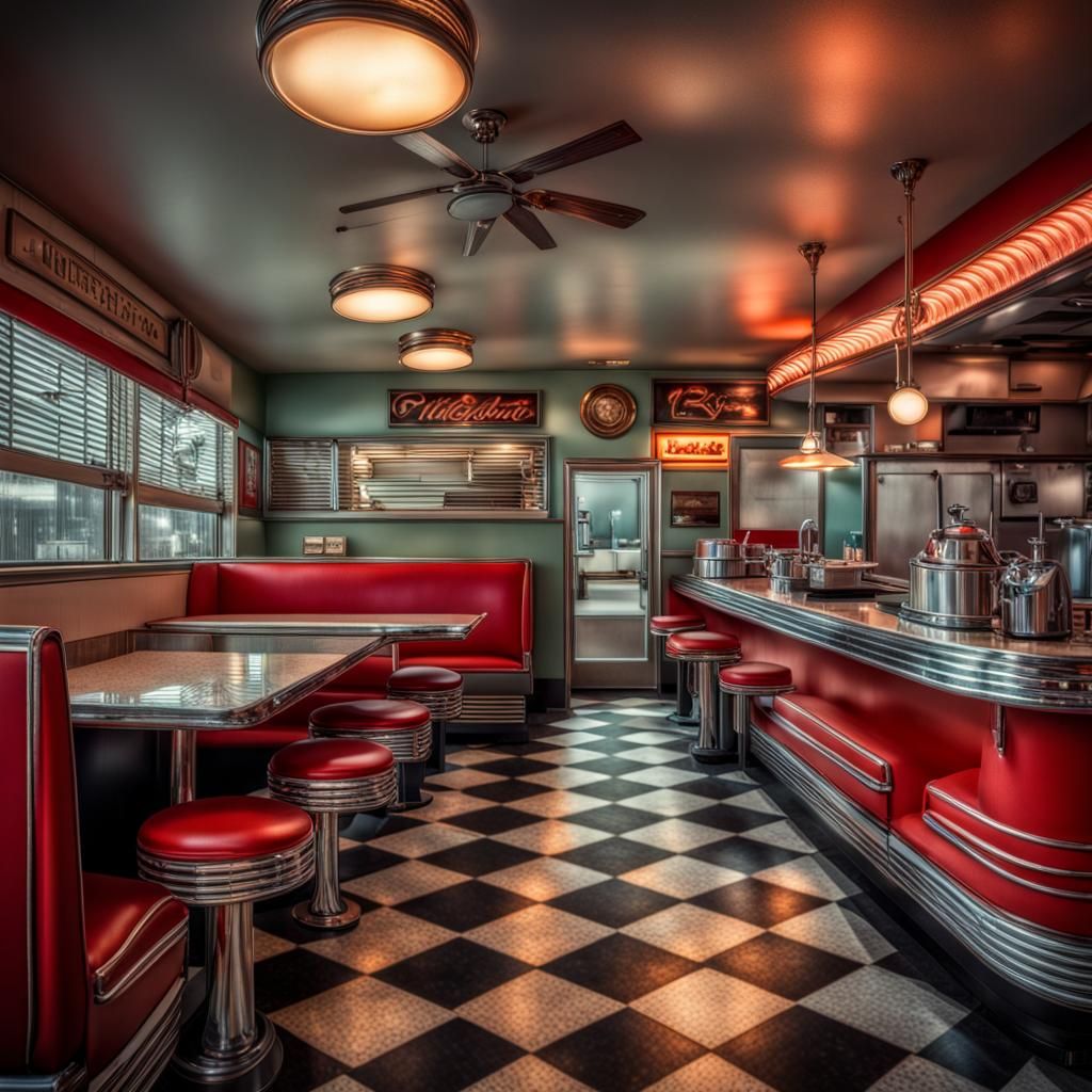 1950s diner  by @Coco