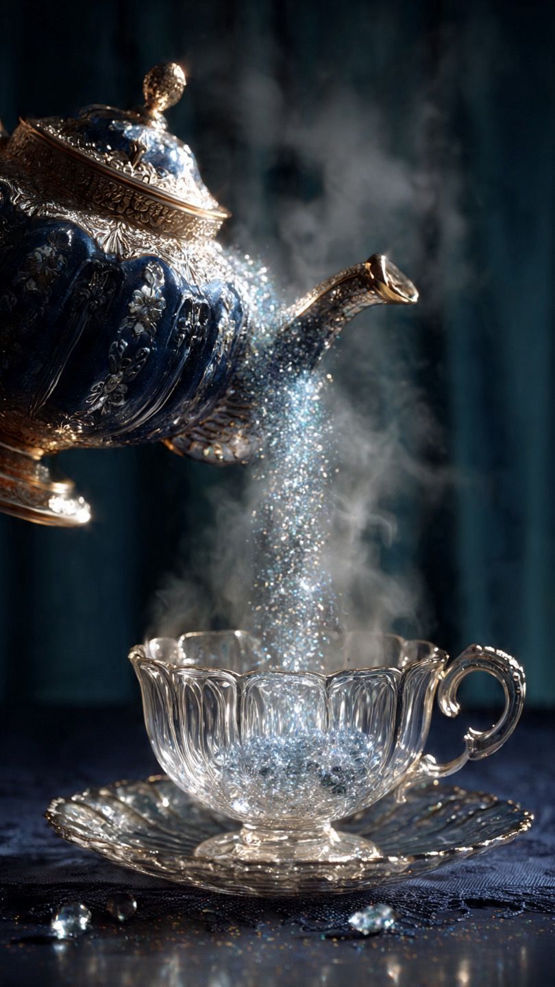 Idyllic Dreamscape: overlooking a reflecting river at midnight…