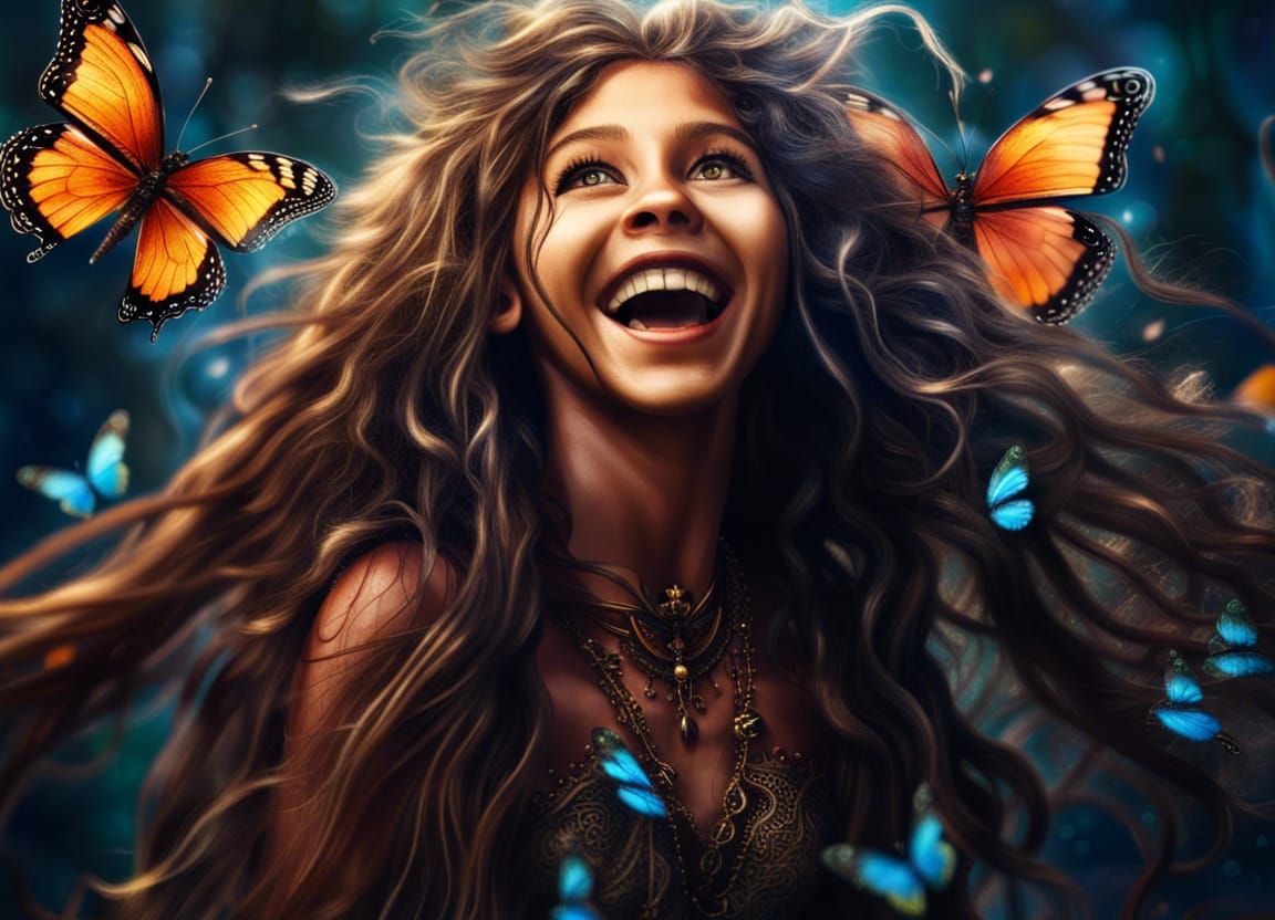 Wild one with butterflies   by @undefined