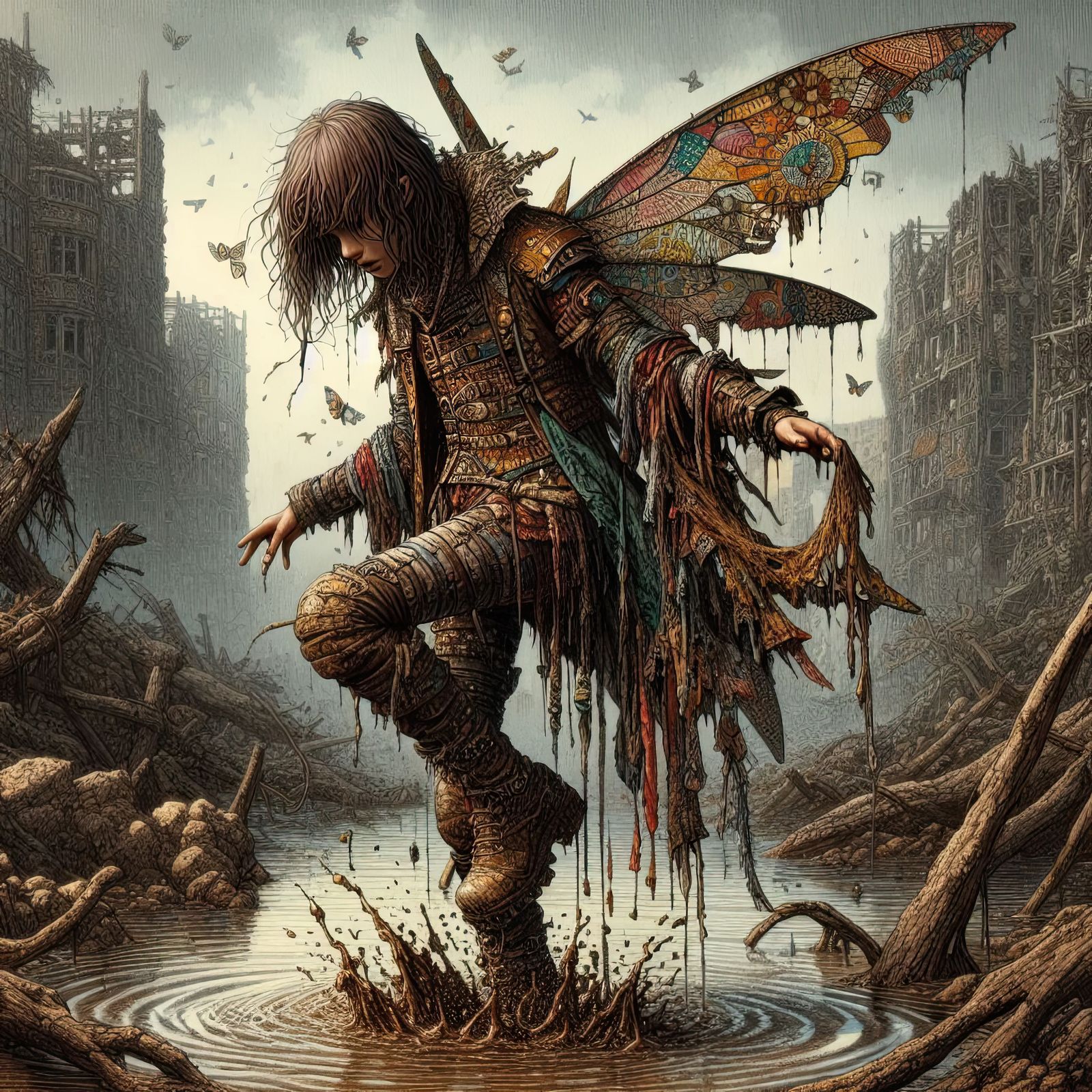 Even fairies love muddy puddles!-
"WONCH"!