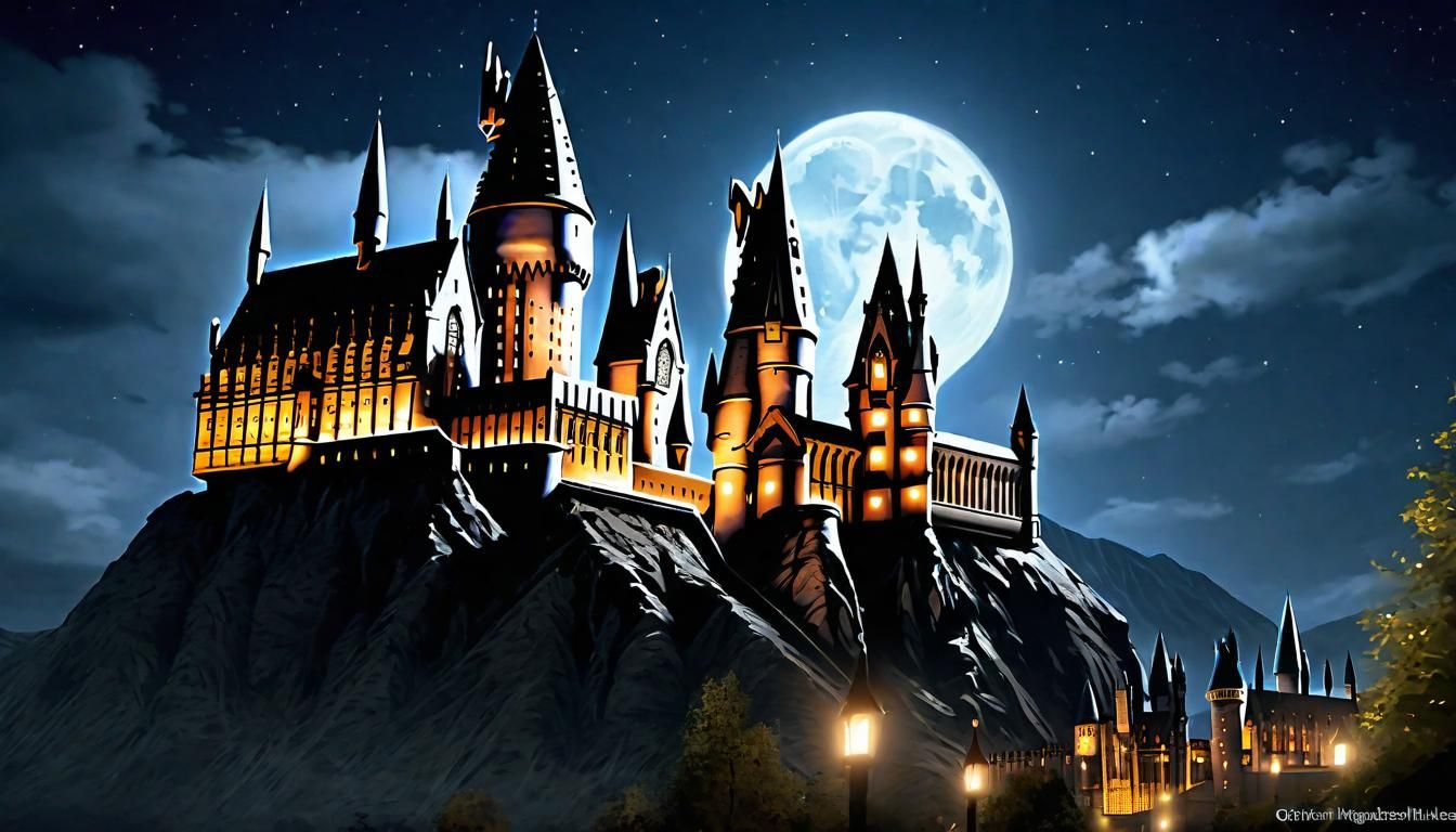 Hogwarts Castle School, more detailled possible, night lands...