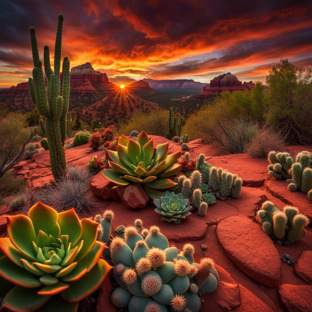 Sedona Sunset  by @AnimeRulz