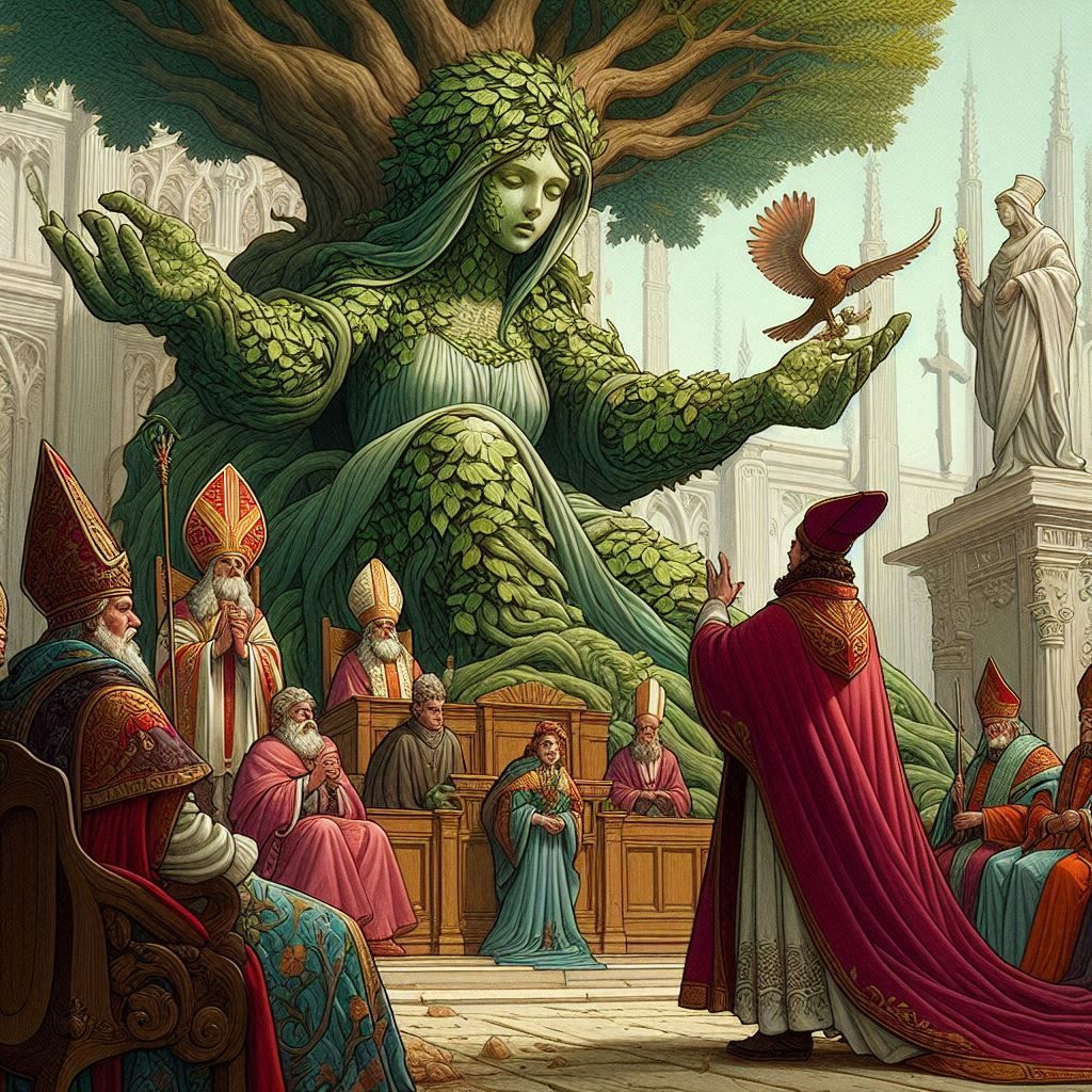 Tree guy with a moustache and big audience meeting