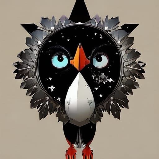 puffin astronaut : epic : adorable astronaut puffin : seriou...