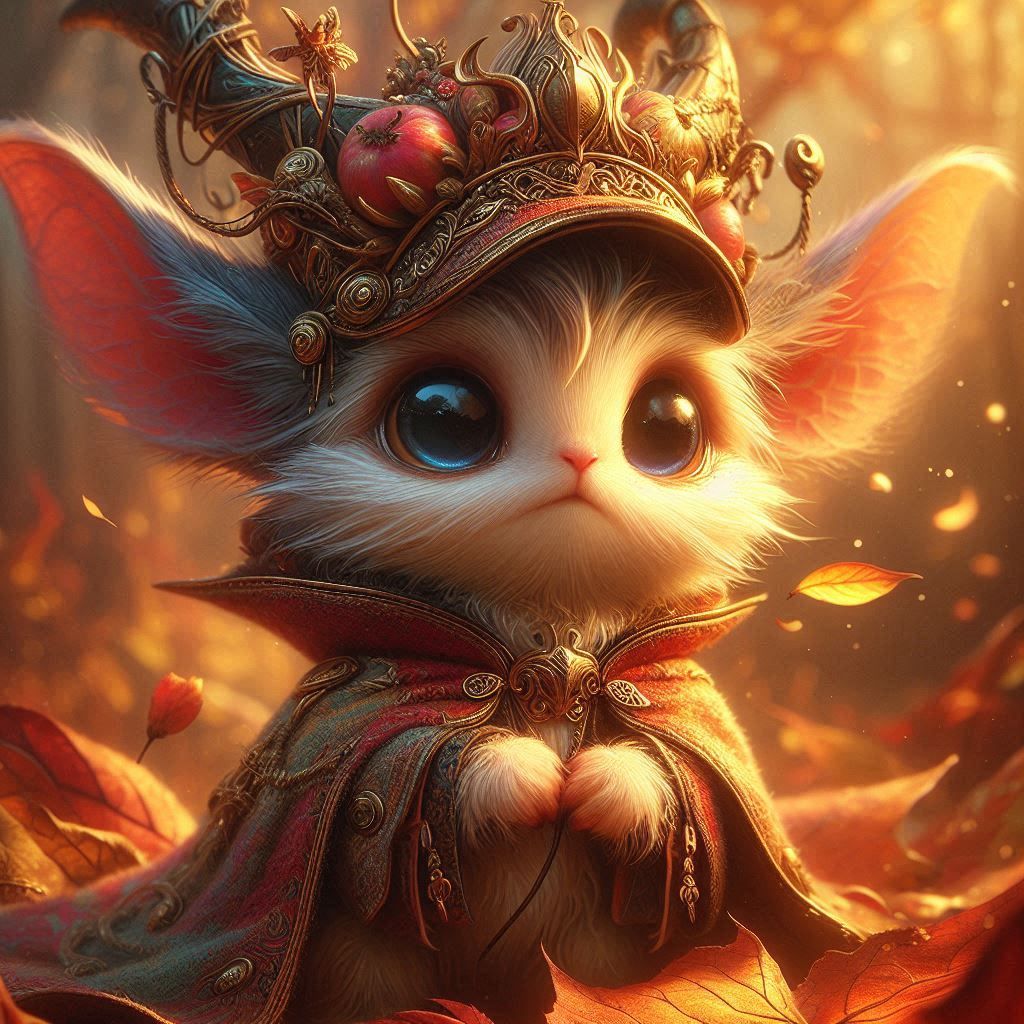 adorable fairy-tale fantasy creature portrait..