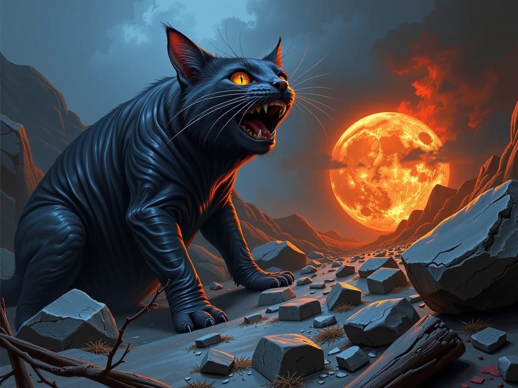 Cat from the nightmare