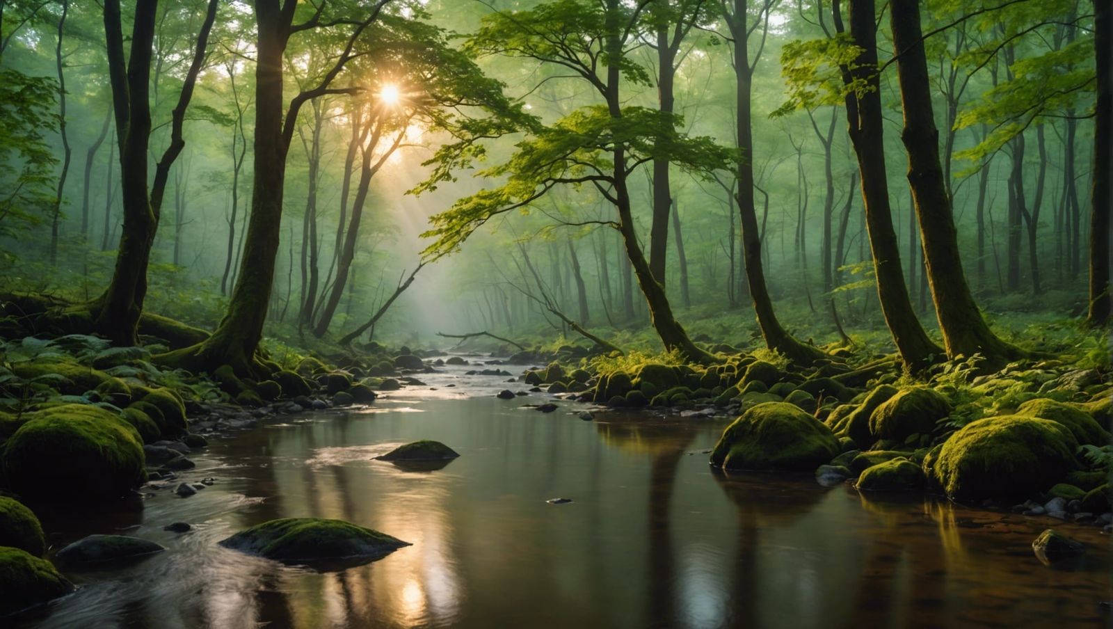 Whispering Woods at Sunrise  by @The Leycer