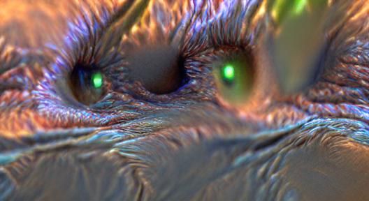 Definitive glistening glare of an eye of a monster 8k resolu...