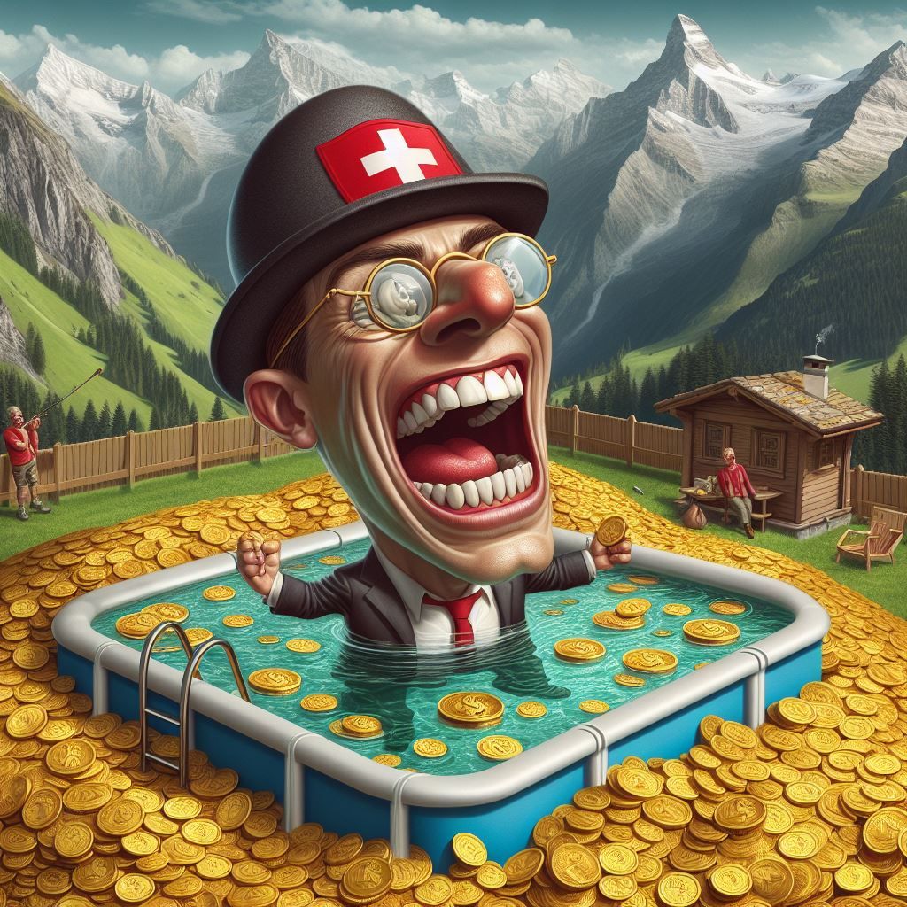 Country Caricature - The Swiss