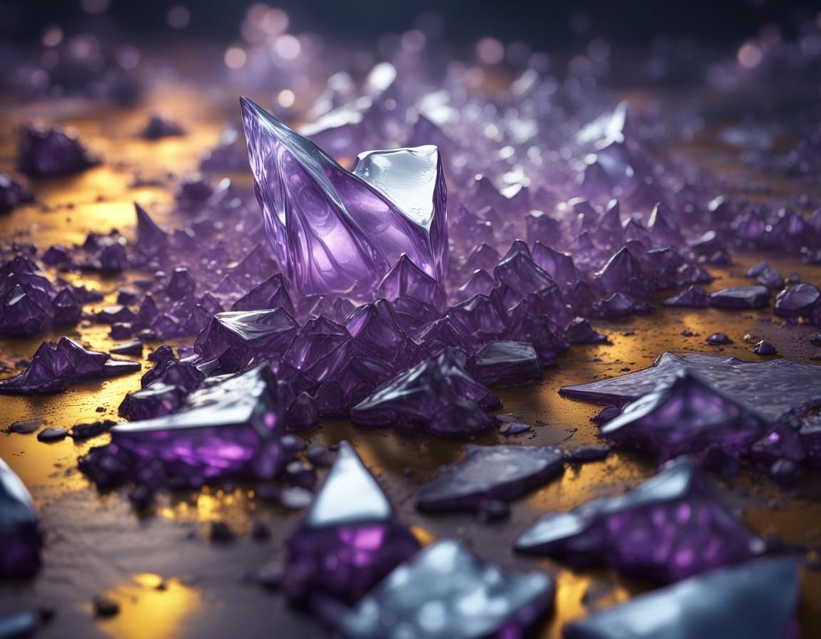 Ice shards, background