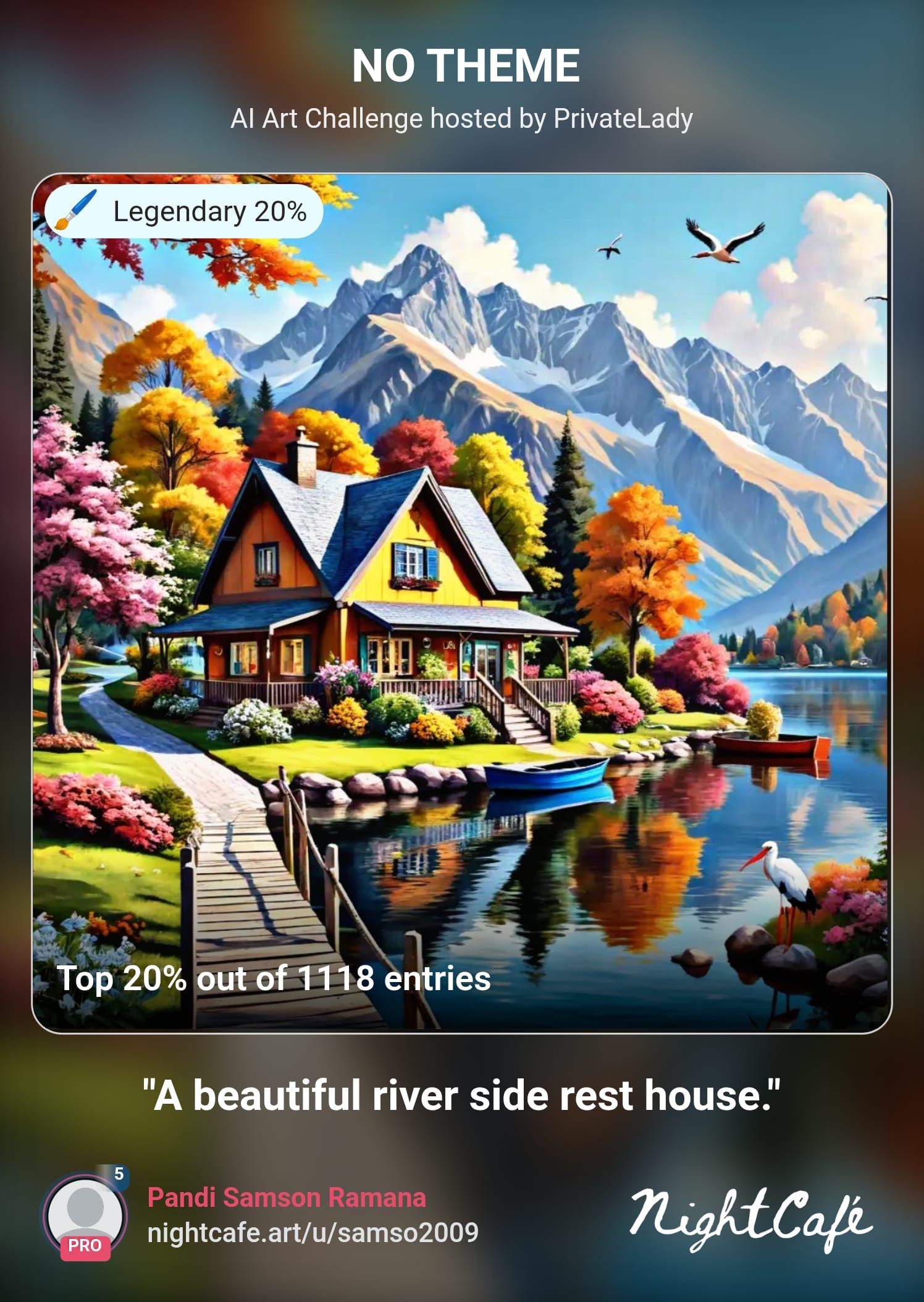 A beautiful river side rest house